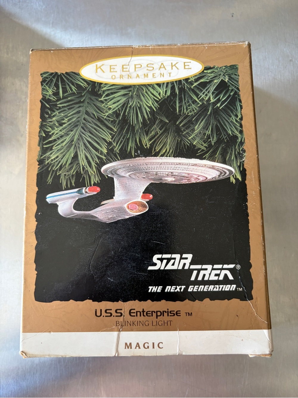 Star Trek Next Generation Vintage U.S.S. Enterprise Ornament 1993 Hallmark